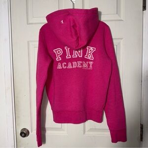 PINK Victoria’s Secret Pink Academy Zip Up Hoodie Sz Medium